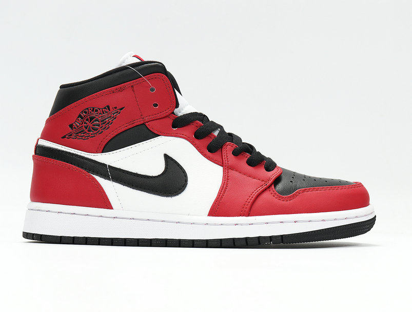 Air Jordan 1 Mid Chicago Black Toe 554724-069