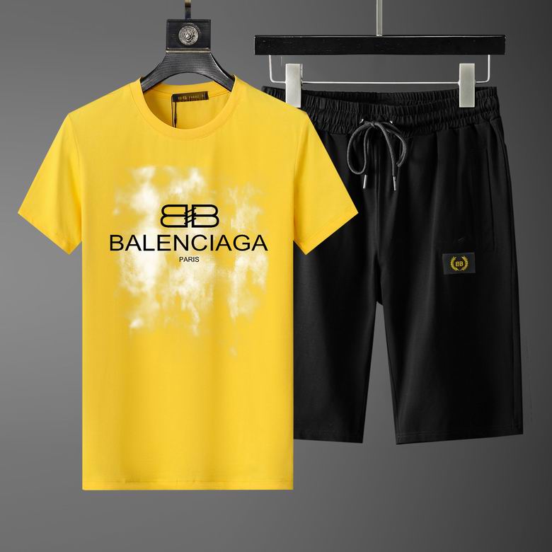 Wholesale Cheap B.alenciaga Short Sleeve Replica Tracksuits for Sale