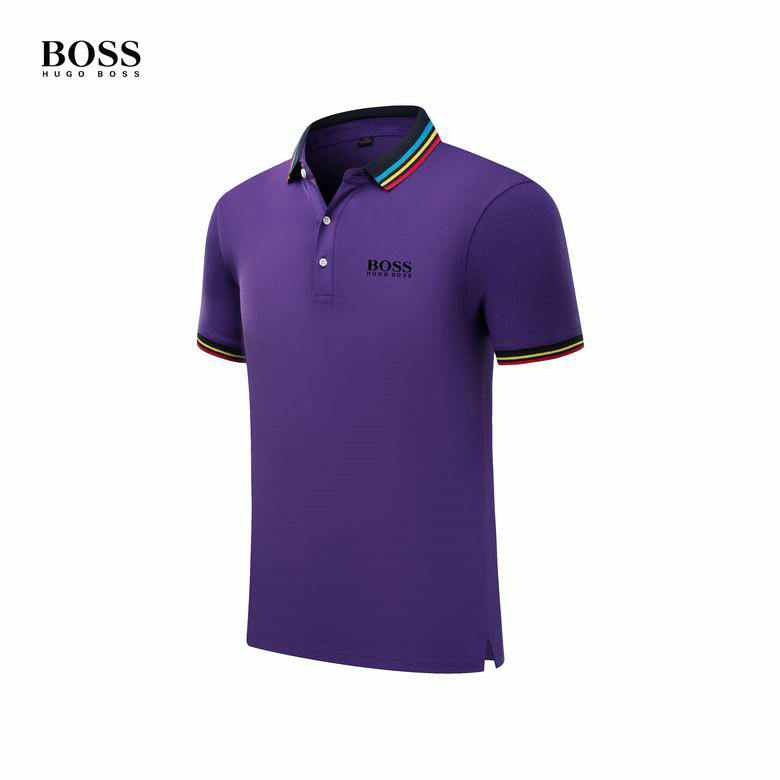 Wholesale Cheap Boss Sleeve Lapel T Shirts Replica for Sale