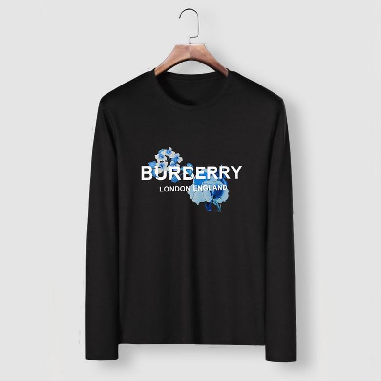 Wholesale Cheap B urberry Long Round Collar T Shirts for Sale