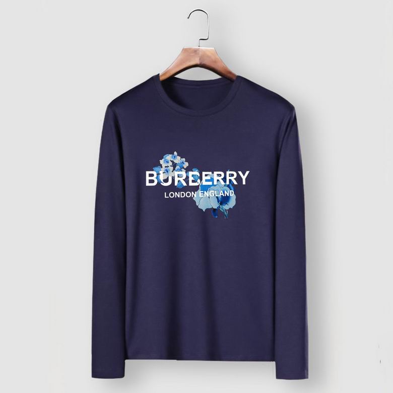 Wholesale Cheap B urberry Long Round Collar T Shirts for Sale