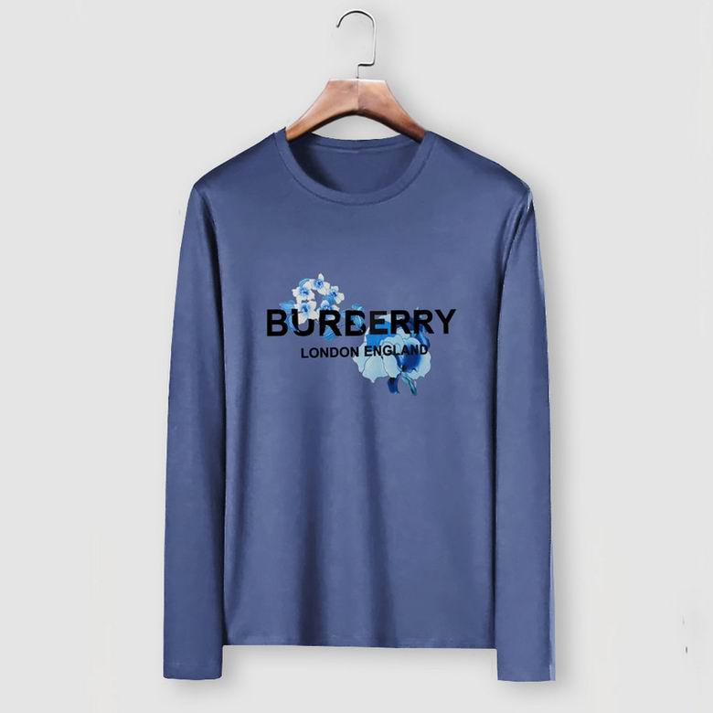 Wholesale Cheap B urberry Long Round Collar T Shirts for Sale