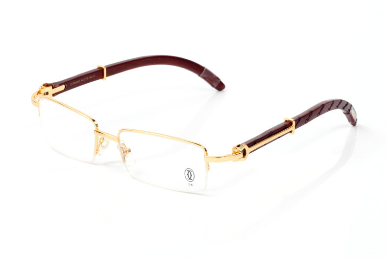 Wholesale Cheap Cartier Wooden Glasses Frames for sale