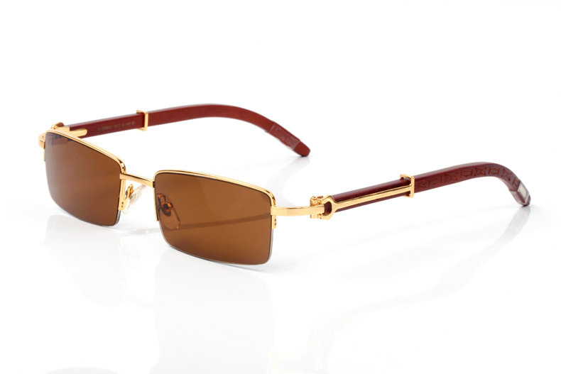 Wholesale Cheap Cartier Wooden Glasses Frames for sale