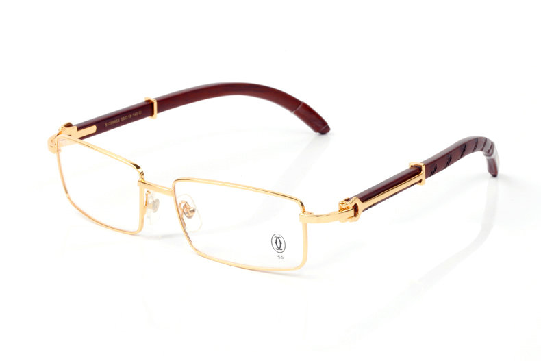 Wholesale Cheap Cartier Wooden Glasses Frames for sale