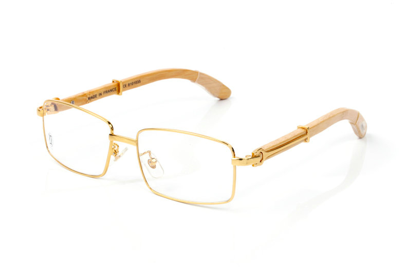 Wholesale Cheap Cartier Wooden Glasses Frames for sale