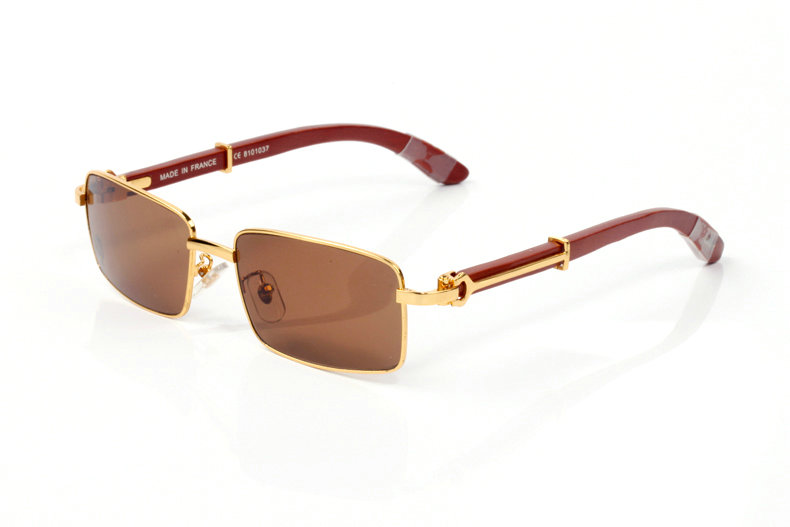 Wholesale Cheap Cartier Wooden Glasses Frames for sale