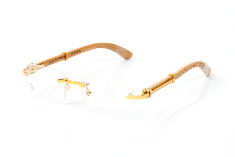 Wholesale Cheap Cartier Wooden Glasses Frames for sale