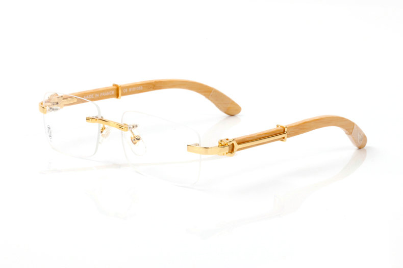 Wholesale Cheap Cartier Wooden Glasses Frames for sale