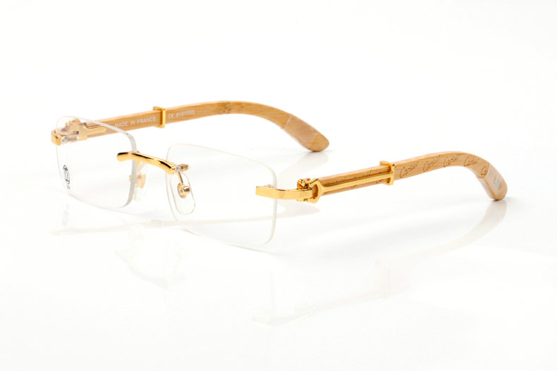 Wholesale Cheap Cartier Wooden Glasses Frames for sale