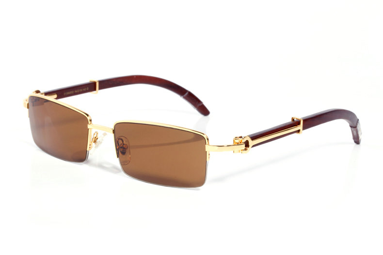 Wholesale Cheap Cartier Wooden Glasses Frames for sale