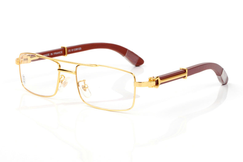 Wholesale Cheap Cartier Wooden Glasses Frames for sale