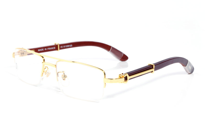 Wholesale Cheap Cartier Wooden Glasses Frames for sale