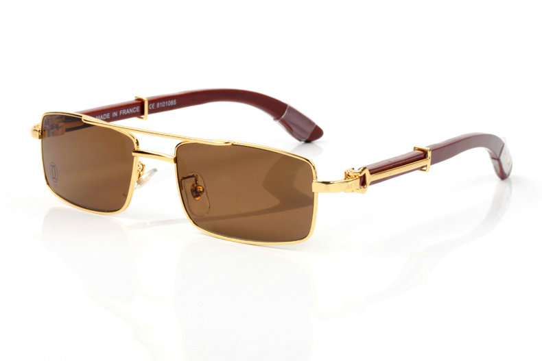 Wholesale Cheap Cartier Wooden Glasses Frames for sale