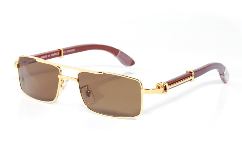 Wholesale Cheap Cartier Wooden Glasses Frames for sale