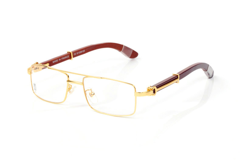 Wholesale Cheap Cartier Wooden Glasses Frames for sale