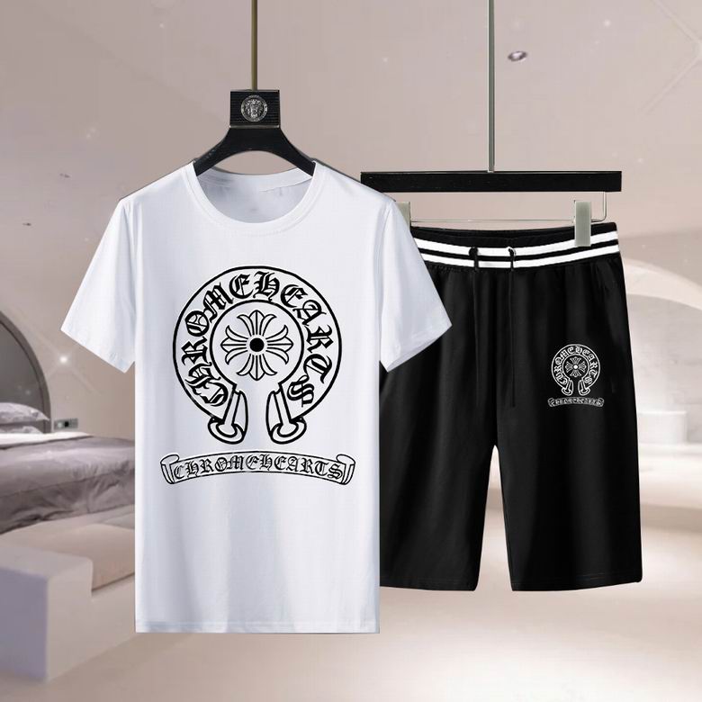 Wholesale Cheap Chrome Hearts Short Sleeve Replica Tracksuits for Sale