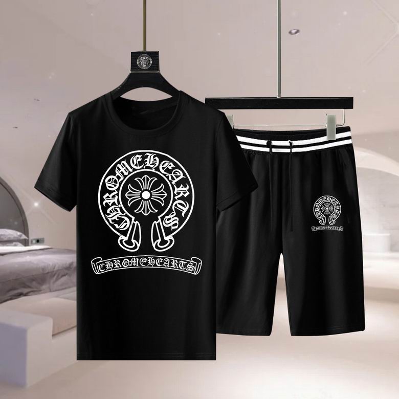 Wholesale Cheap Chrome Hearts Short Sleeve Replica Tracksuits for Sale