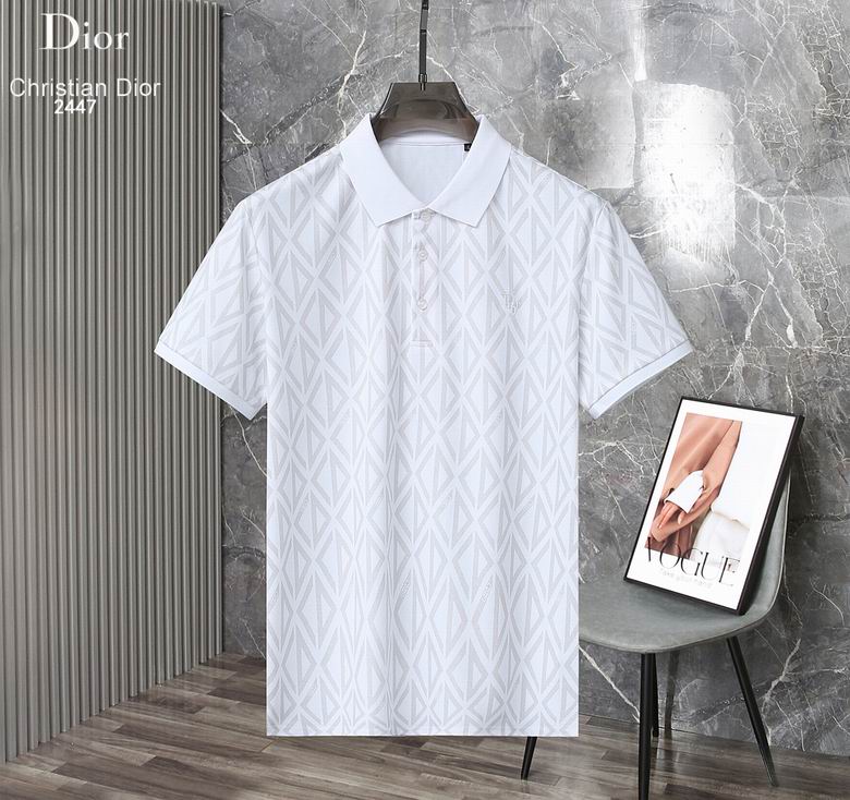 Wholesale Cheap D.ior Short Sleeve Lapel T shirts for Sale