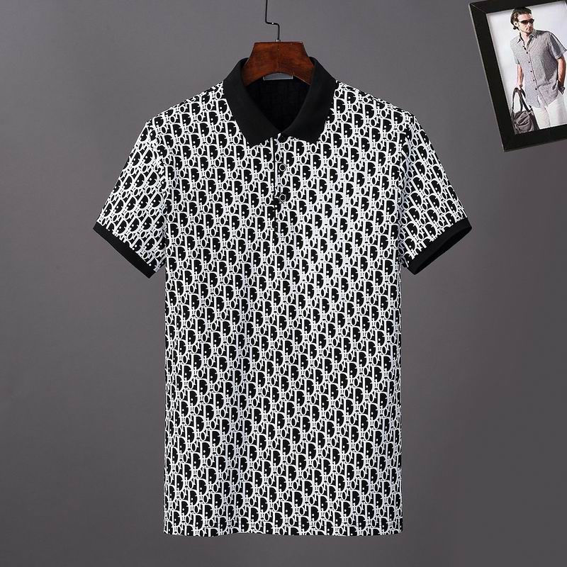 Wholesale Cheap D.ior  Short Sleeve Lapel T Shirts for Sale