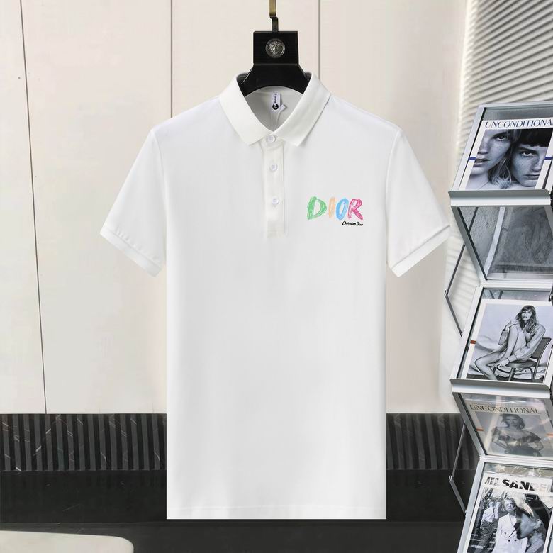 Wholesale Cheap D.ior Short Sleeve Lapel Replica T Shirts for Sale