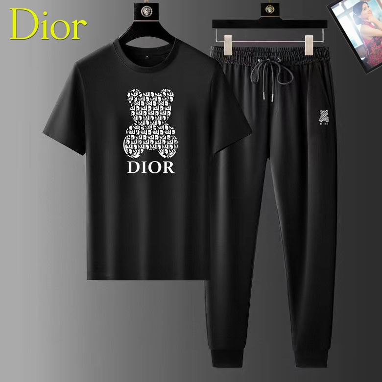 Wholesale Cheap D.ior Short Sleeve Replica Tracksuits for Sale