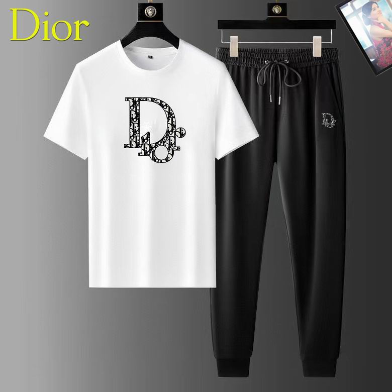 Wholesale Cheap D.ior Short Sleeve Replica Tracksuits for Sale