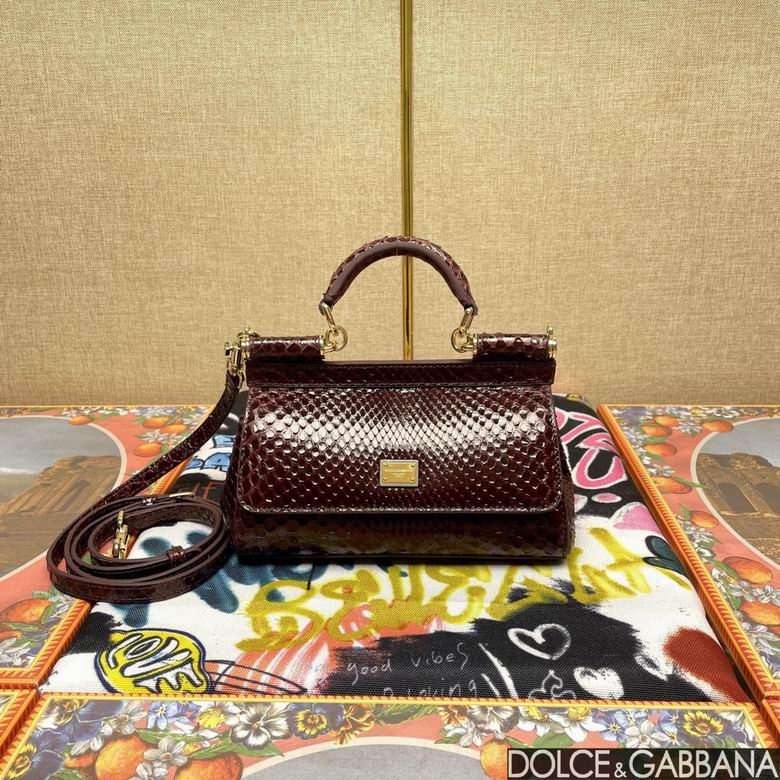 Wholesale Cheap Aaa quality Replica D.olce Gabbana Sicily Leather Tote Shoulder Bags for Sale