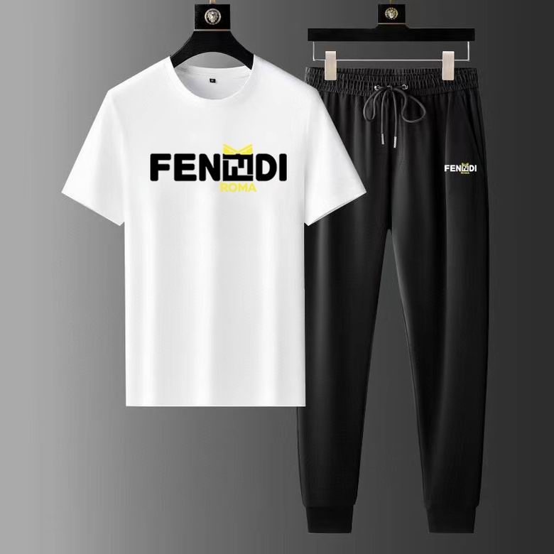 Wholesale Cheap F.endi Short Sleeve Replica Tracksuits for Sale