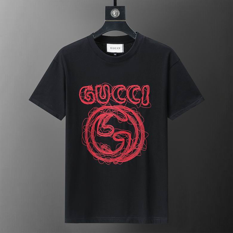 Wholesale Cheap G.ucci men Short Sleeve Replica T Shirts for Sale