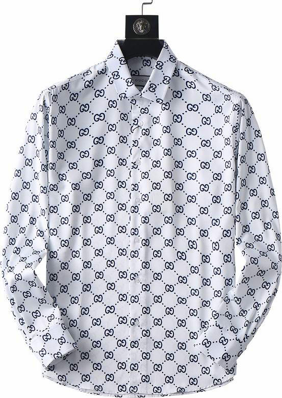 Wholesale Cheap G.ucci Long Sleeve Mens Shirts for Sale