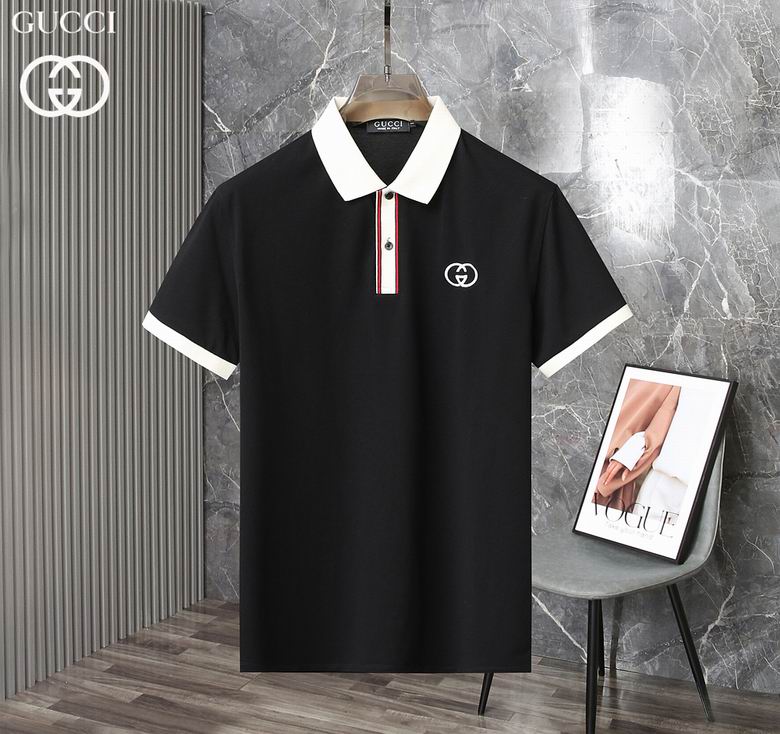 Wholesale Cheap G.ucci  Short Sleeve Lapel T Shirts for Sale