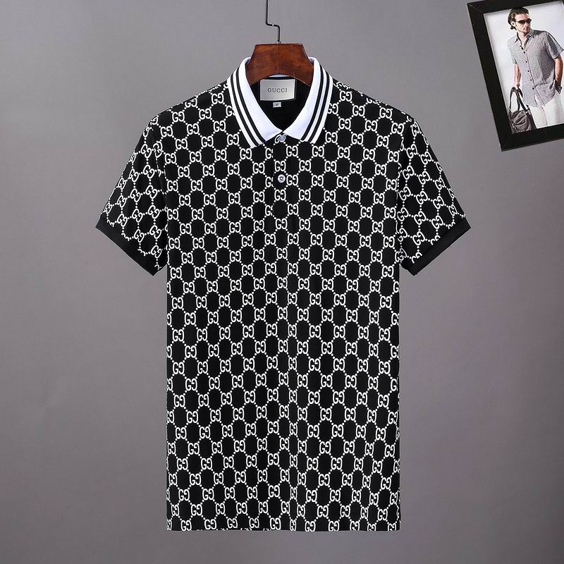 Wholesale Cheap G.ucci  Short Sleeve Lapel T Shirts for Sale