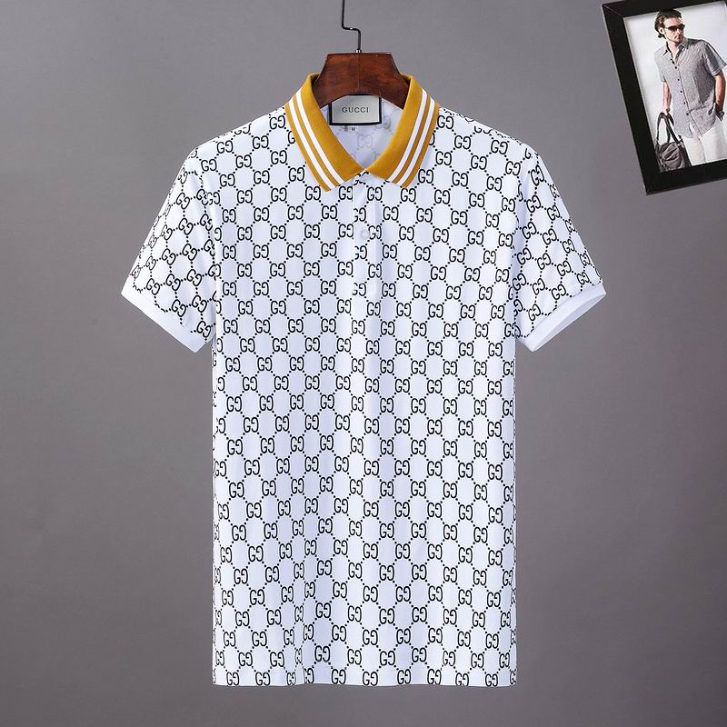 Wholesale Cheap G.ucci  Short Sleeve Lapel T Shirts for Sale