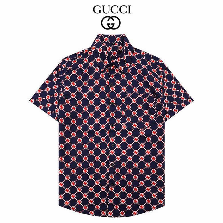 Wholesale Cheap G.ucci Short Sleeve Shirts for Sale