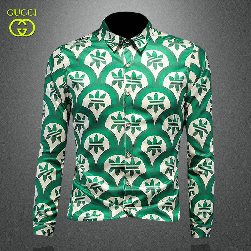 Wholesale Cheap G.ucci Long Sleeve Mens Shirts for Sale