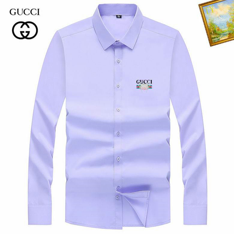 Wholesale Cheap G.ucci Long Sleeve Mens Shirts for Sale