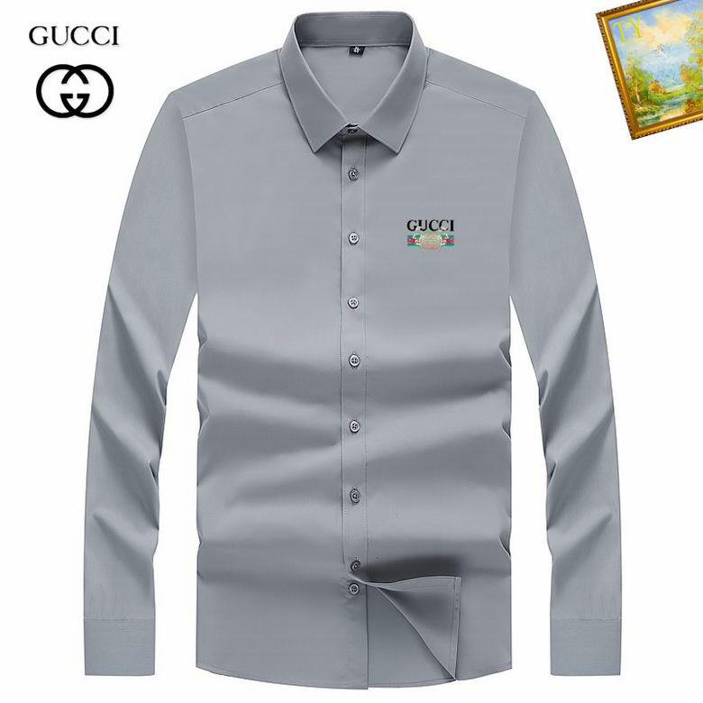 Wholesale Cheap G.ucci Long Sleeve Mens Shirts for Sale