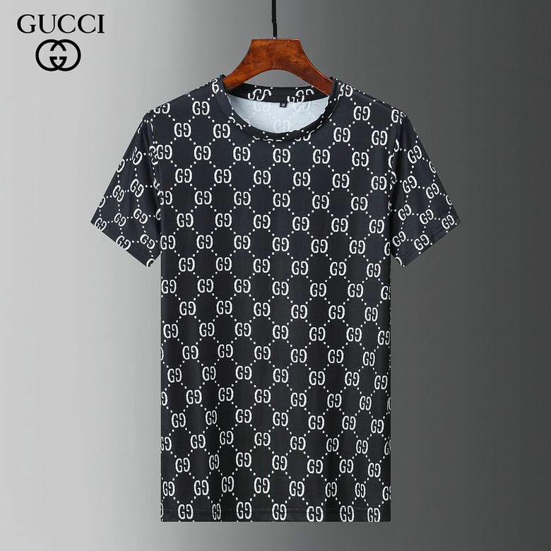 Wholesale Cheap G.ucci men Short Sleeve Replica T Shirts for Sale