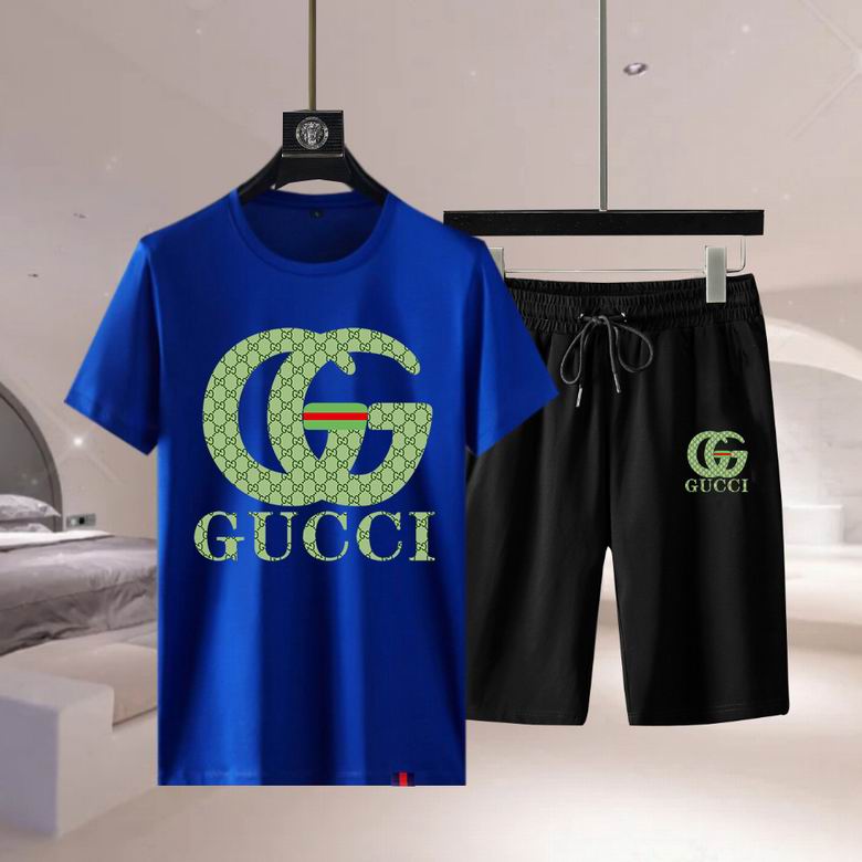 Wholesale Cheap G.ucci Short Sleeve Replica Tracksuits for Sale