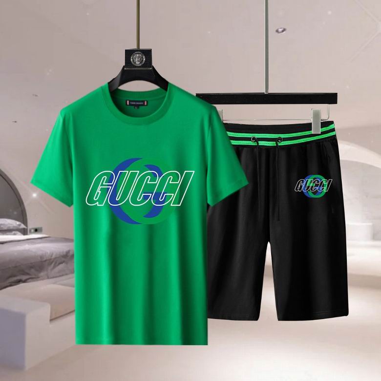 Wholesale Cheap G.ucci Short Sleeve Replica Tracksuits for Sale