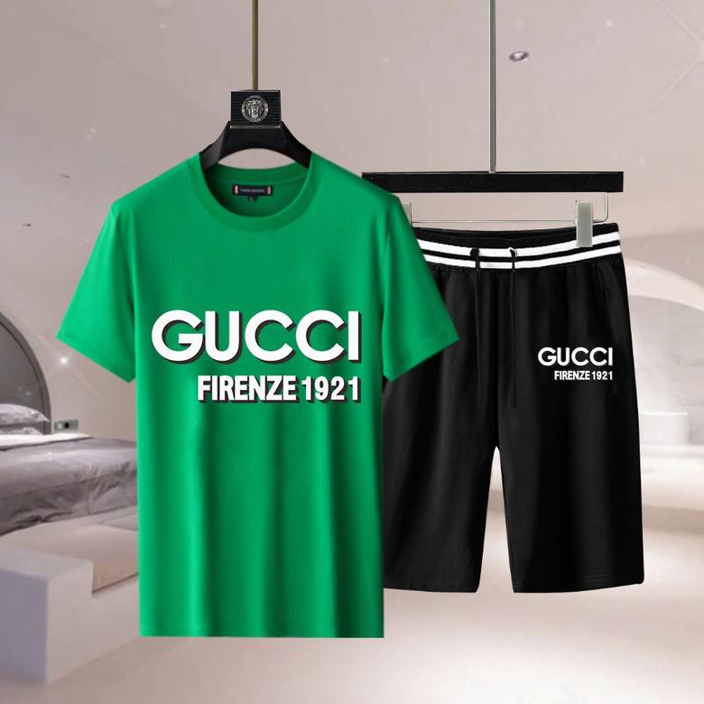 Wholesale Cheap G.ucci Short Sleeve Replica Tracksuits for Sale