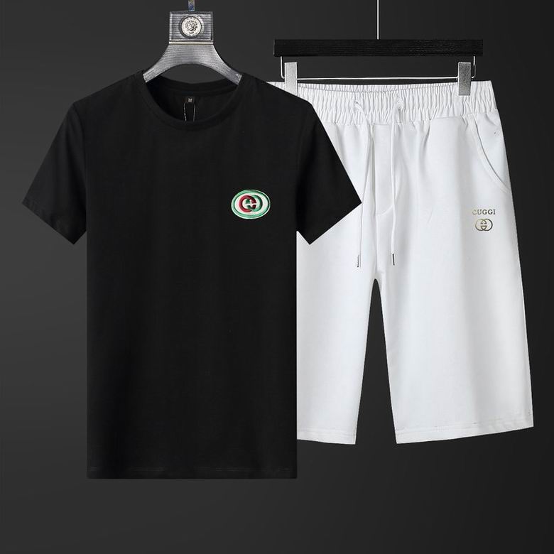 Wholesale Cheap G.ucci Short Sleeve Replica Tracksuits for Sale