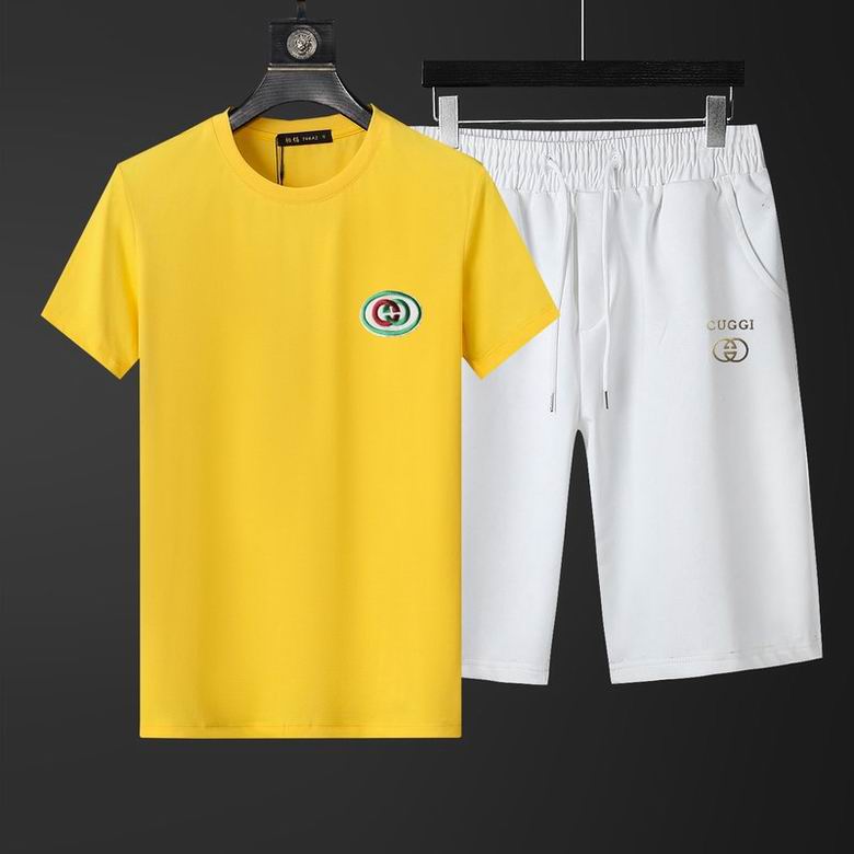 Wholesale Cheap G.ucci Short Sleeve Replica Tracksuits for Sale