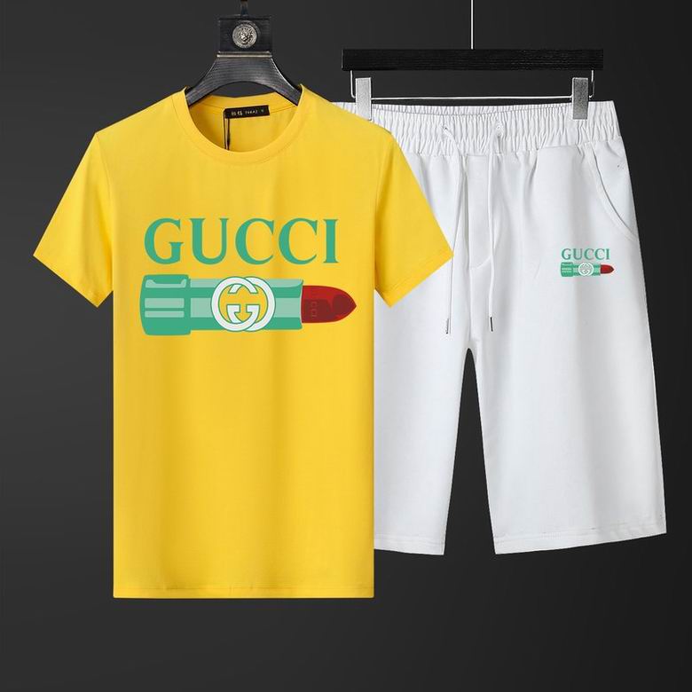 Wholesale Cheap G.ucci Short Sleeve Replica Tracksuits for Sale