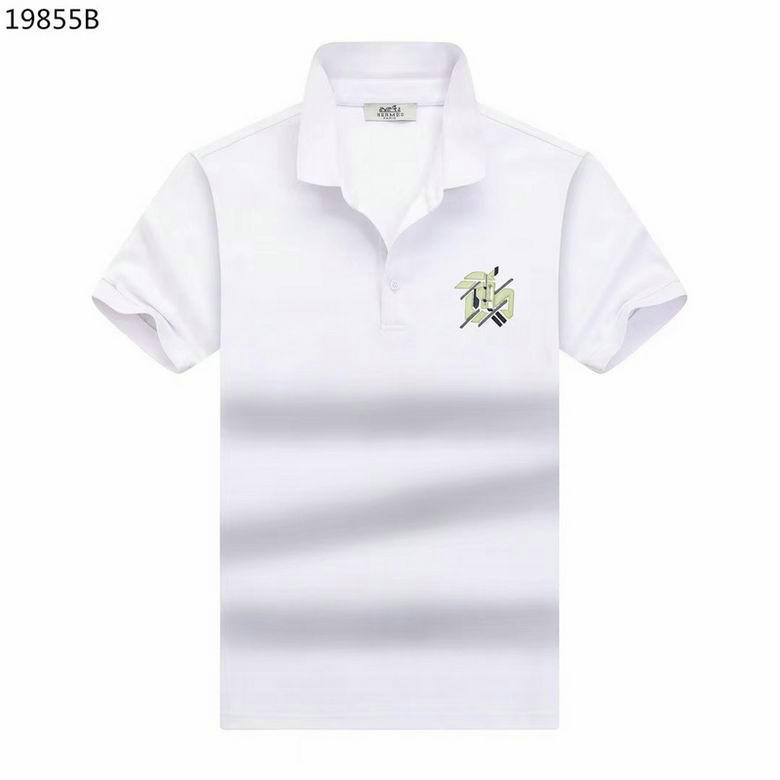 Wholesale Cheap Hermes Short Sleeve Lapel T Shirts for Sale