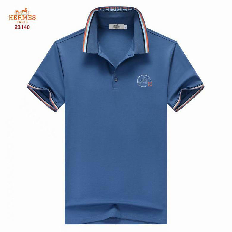 Wholesale Cheap Hermes Short Sleeve Lapel T Shirts for Sale