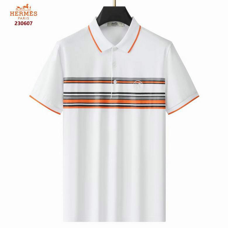 Wholesale Cheap Hermes Short Sleeve Lapel T Shirts for Sale