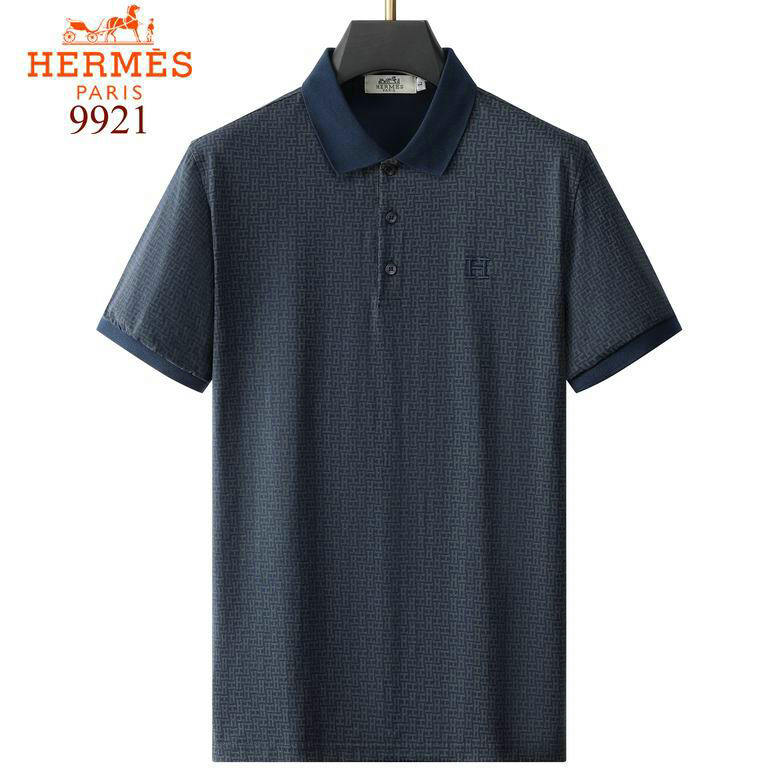 Wholesale Cheap Hermes Short Sleeve Lapel T Shirts for Sale