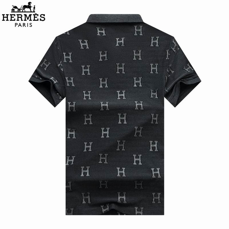 Wholesale Cheap H.ermes Short Sleeve Lapel T Shirts for Sale